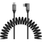 Набор кабелей SmallRig 5730 с USB-C разъемами прямым и угловым, поддержка быстрой зарядки до 240Вт, прочная спираль из TPU