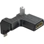 SmallRig 5907 HDMI Type D to Type A adapter for Nikon ZR with secure screw mount and silicone pad for stable connections