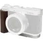 SmallRig L-shaped mount plate with wooden handle for Panasonic LUMIX L10 camera, featuring Arca-Swiss quick release and tool-free installation