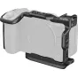Крепёжная клетка SmallRig HawkLock для Canon EOS R6 Mark II с видом спереди, показывающая надёжную фиксацию, рельсы NATO и систему быстрого освобождения
