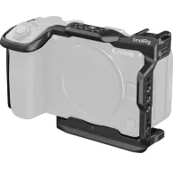 SmallRig HawkLock Quick Release Cage for Canon EOS R6 Mark II with front view showing secure fit, NATO rails, and quick-release systemSmallRig HawkLock Quick Release Cage for Canon EOS R6 Mark II with front view showing secure fit, NATO rails, and quick-release system