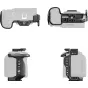 SmallRig HawkLock ātra atbrīvošanas kārba Canon EOS R6 Mark II - mugurējais, augšējais, sānu un priekšējais skats ar H21 NATO slēdzi un auksto pēdu