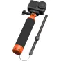 Плавающий grip SmallRig 6152 для камер GoPro и action камер с ярко-оранжевой пенополиуретановой рукояткой, регулируемым ремешком на запястье и креплением 1/4" для водных видов спорта.