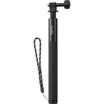 SmallRig 6319 selfie stick for action cameras with a textured grip and wrist strap, extendable up to 120 cm.