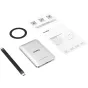 SmallRig 6292 portable SSD 1TB with magnetic design, USB-C cable, metal ring accessory, and QR code manual included