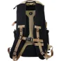 Рюкзак PolarPro RoadRunner 16L Desert для фототехники: вид сзади с регулируемыми коричневыми ремнями и всепогодной защитой