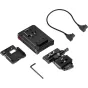 SmallRig 5899 intelligent V-Mount battery adapter plate with Arca-Swiss compatibility – complete kit including adapter plate, D-Tap power cable, Arca-Swiss mounting plate, hex wrench, and protective screen bracket