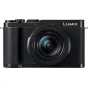 Компактная фотокамера Panasonic Lumix L10 с объективом Leica 24-75мм F1.7-2.8, вид спереди, демонстрирующий высокое качество сборки и кольцо диафрагмы