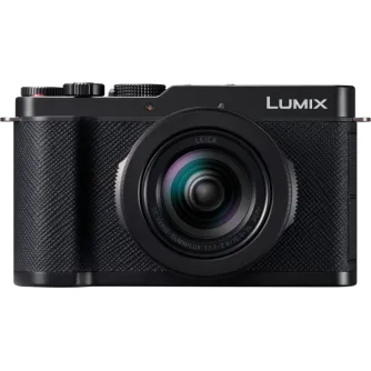 Компактная фотокамера Panasonic Lumix L10 с объективом Leica 24-75мм F1.7-2.8, вид спереди, демонстрирующий высокое качество сборки и кольцо диафрагмы