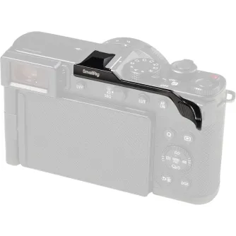 Ручка SmallRig 5702 для камеры Panasonic LUMIX L10 черного цвета, установленная на горячий башмак для удобного одноручного съемки