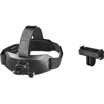 SmallRig 6304 galvas montūra DJI Osmo Action 6/Nano ar mīkstu regulējamu jostu un ātri atbrīvojamu adapteri stabilai POV filmēšanai