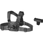 SmallRig krūšu montūra ar ātri atbrīvošanas sistēmu DJI Osmo Action 6/Nano, pielāgojami remieni krūšu izmēriem 78-120 cm, komplektā iekļauts atsevišķs ātri atbrīvošanas adapters.