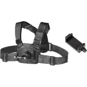 SmallRig 6308 chest mount with quick-release plate and included two-pin adapter for action cameras and smartphones