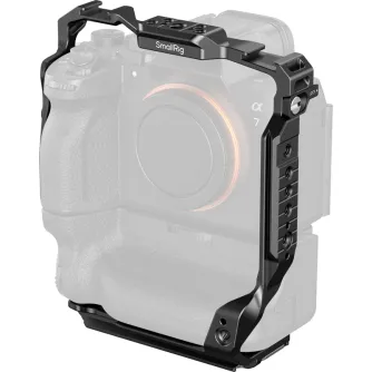 SmallRig 6114 cage for Sony A7 series with VG-C4EM grip – robust camera protection with versatile accessory mounting options