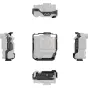 SmallRig 6114 kameras kārtiņa Sony A7 sērijai ar VG-C4EM grip – detalizēts skats no visām pusēm, ar Arca-Swiss plātni, montāžas atverēm un integrētām silikona padēm aizsardzībai