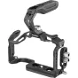 SmallRig melngalvains Mamba kārba komplekts Canon EOS R6 Mark II ar ergonomisku augšējo rokturi, kabeļu fiksatoru un daudzveidīgiem piestiprināšanas punktiem.
