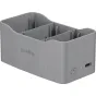 SmallRig 6501 65W battery charger for DJI Mini 5/4/3 Pro with a sleek grey design, USB-C input, power button, and status indicator lights.