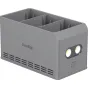 SmallRig 6502 100W battery charger for DJI Mini 5/4/3 Pro featuring front ventilation, LED indicators, and a compact travel-friendly design