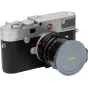 Leica camera with NiSi JetMag Pro 49 FSND8 3-stop neutral density filter for accurate color photography, magnetic attachment system for quick lens changes
