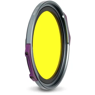 NiSi JetMag Pro 49mm dzeltenais filtrs ar magnētisko montāžu, kas uzlabo kontrastu melnbaltās fotogrāfijās