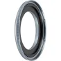NiSi JetMag Pro 49 adapter ring for 39mm lens threads featuring a metallic edge, fine knurling for grip, and a smooth magnetic surface for secure filter attachment.