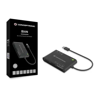 Conceptronic BIAN01B All-in-One Smart-ID Card Reader