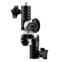 MITOYA MTY-N1 universal studio head with articulated aluminum clamps, umbrella hole, and 1/4-3/8 inch adapters for versatile photo-video mounting