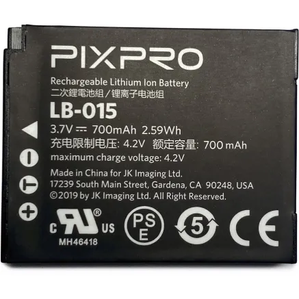 Kodak PixPro LB-015 Lithium-Ion Battery 700mAh