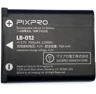 Батарея Kodak PixPro LB-012 700mAh, 3,7V, для камер Kodak PixPro FZ53 и FZ55, до 200 снимков за заряд, произведена JK Imaging.Батарея Kodak PixPro LB-012 700mAh, 3,7V, для камер Kodak PixPro FZ53 и FZ55, до 200 снимков за заряд, произведена JK Imaging.