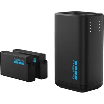 GoPro MAX2 Dual Battery Charger + 2 Enduro batteries