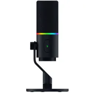 Razer Seiren V3 Pro dynamic microphone with USB-C/XLR, 30 mm capsule, DSP, RGB lighting, and pop filter on standRazer Seiren V3 Pro dynamic microphone with USB-C/XLR, 30 mm capsule, DSP, RGB lighting, and pop filter on stand