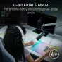Динамический подкаст-микрофон Razer Seiren V3 Pro с поддержкой 32-битного float, подключением USB-C и подсветкой Chroma RGB на профессиональном стриминговом столе