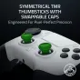 Razer Raiju V3 Pro wireless controller for PS5/PC featuring symmetrical TMR thumbsticks, swappable caps, removable rear buttons, and a carrying case.