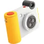 Kodak Smile+ instant camera with yellow protective case, compact design, and Zink zero-ink printing technology
