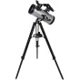Celestron Starsense Explorer LT127AZ teleskops ar viedtālruņa dokstaciju un altazimuta montāžu uz stabila tripoda precīzai debess novērošanai.