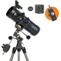 Телескоп Celestron AstroMaster 114EQ-MD с адаптером для смартфона и лунным фильтром, идеален для наблюдения за звездами и астрофотографии