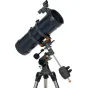 Celestron AstroMaster 114EQ-MD telescope with smartphone adapter and moon filter for stargazing and astrophotography