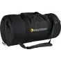Celestron 9.25 Optical Tube Carrying Bag featuring adjustable padded straps and a hidden external zipper pocket for secure transport.