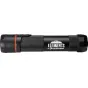 Celestron ThermoTorch 3 Astro Red - черный фонарь с красными акцентами, текстурированной ручкой, логотипом 'ELEMENTS by CELESTRON' и графикой гор, красной кнопкой питания и USB-портом для зарядки на природе.