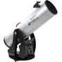 Celestron StarSense Explorer 12" Dobsonian telescope with smartphone dock, red dot finderscope, and adjustable altitude base for precise celestial navigation.