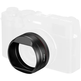 SmallRig 5848 Lens Hood for Fujifilm X100VI/X100V - Lightweight aluminum lens hood with adapter ring for 49mm filters, blocks stray light and reduces flare