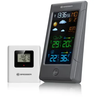 BRESSER ClimateTemp NBF Colour weather station with radio-controlled DCF clock