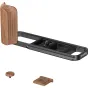 SmallRig L-veida montāžas plāksne ar ergonomisku rožu koka rokturi FUJIFILM X-E5, ar ātrās atbrīvošanas plāksni un aizsargājošām silikona paliktnēm.