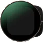 PolarPro LiteChaser 16 VND 2-5 Stop Black Mist Filter для iPhone 15/16/17 с текстурированным краем и матовой отделкой, с градиентом от темно-зеленого до черного, предназначен для создания кинематографических эффектов.