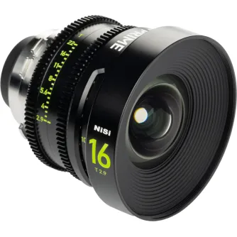 NISI Cine Lens 65 Prime 16mm T2.9 PL-Mount с люминесцентными метками и PL-держателем для профессиональной кинематографии