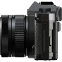 YASHICA FX-D S300 Digitālā filmu simulācijas kamera ar 24mm f/1.8 objektīvu - kompakta kamera ar teksturētu rokturi, filmas virzīšanas sviru un elektronisko skatu meklētāju (EVF)
