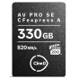 Карта памяти CFexpress Type A SE 330 ГБ CineD Edition от Angelbird со скоростью 820 МБ/с, предназначенная для камер Sony Alpha и FX.