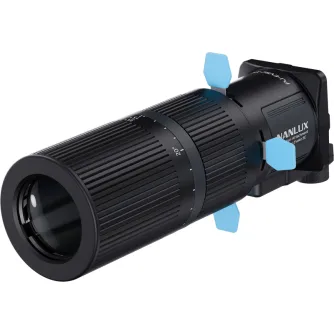 NANLUX Evoke 5C Projection Attachment 15-35 with adjustable beam angle for studio lighting