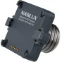 NANLUX Evoke 5C Magnetic E27 Socket Adapter with magnetic clamps and gold pins for E27 bulb connection in studio lighting setups