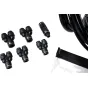PMI SFX Tubing Kit with black plastic splitters and gold connectors for smoke effects